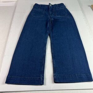 Maeve Jeans Women's 27x23* Colette Wide Leg High Rise Crop Blue Denim Tag 26P